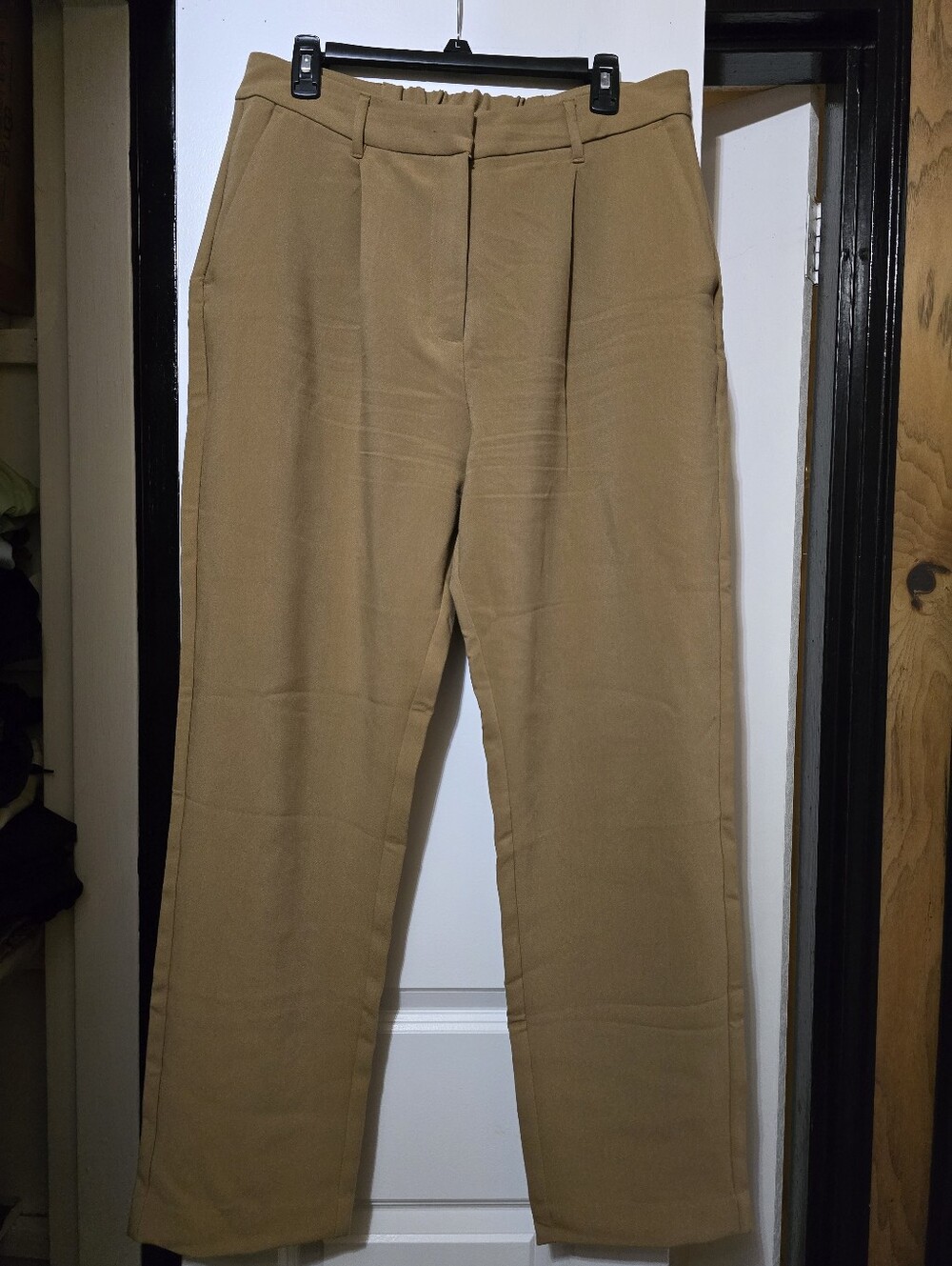 Old Navy Women's Tan Extra High-Rise Taylor Straight Leg Trouser - Size Large